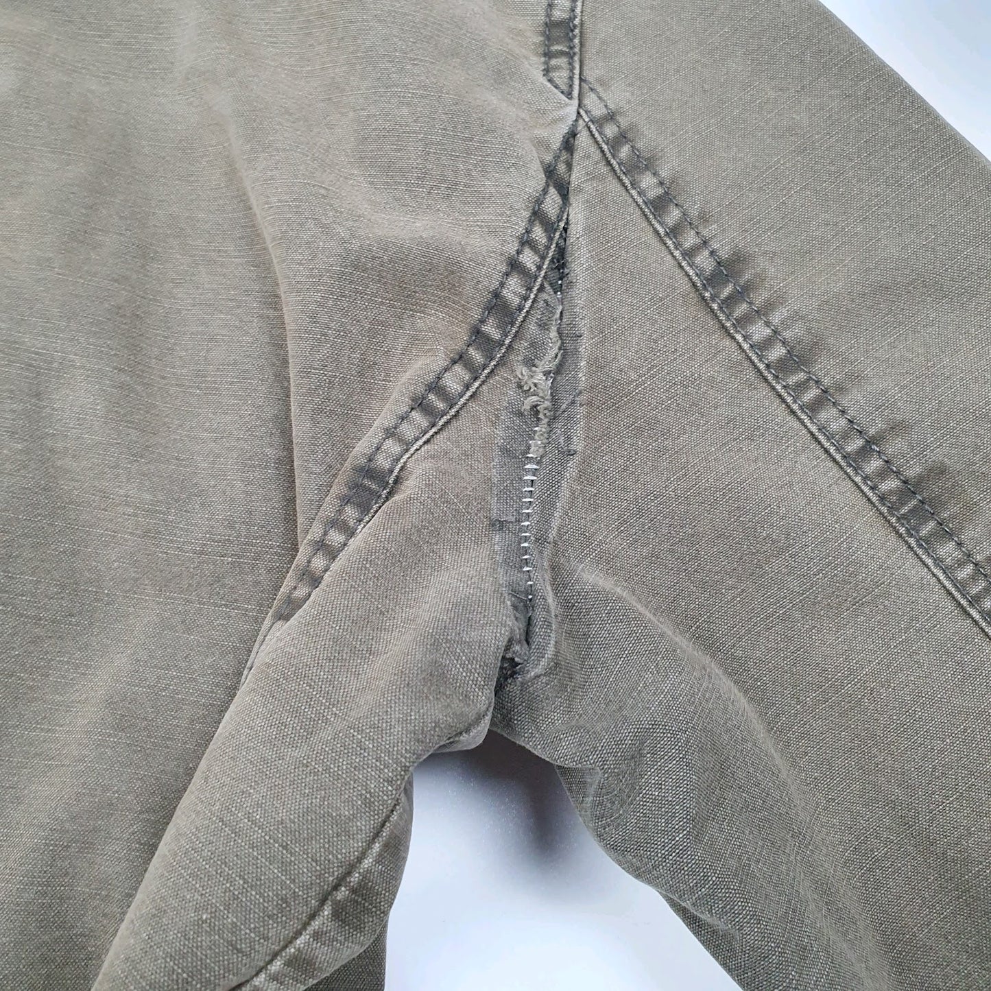 Mens Brown Levis Workwear Military Windbreaker  Coat