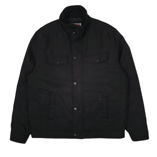 Mens Black Levis Windbreaker Bomber  Coat