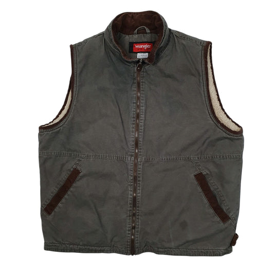 Mens Grey Wrangler Vest Bodywarmer Hero  Coat