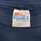 Mens Navy Hanes Vintage 90s Made In USA  T Shirt
