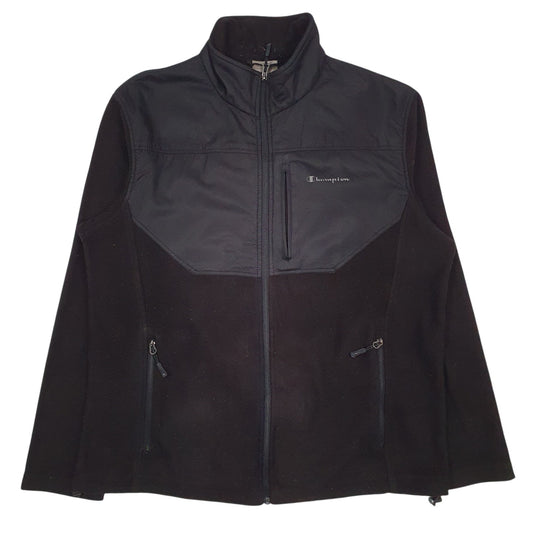 Mens Black Champion Windbreaker Full Zip Jumper