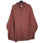 Mens Red L.L.Bean Flannel Long Sleeve Shirt