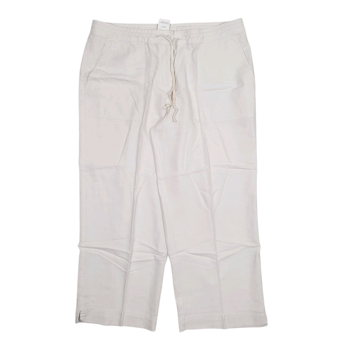 Womens White Next Capri Baggy Chino Trousers