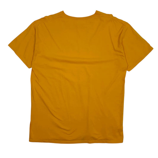 Mens Yellow Fruit Of The Loom Farm Love  T Shirt