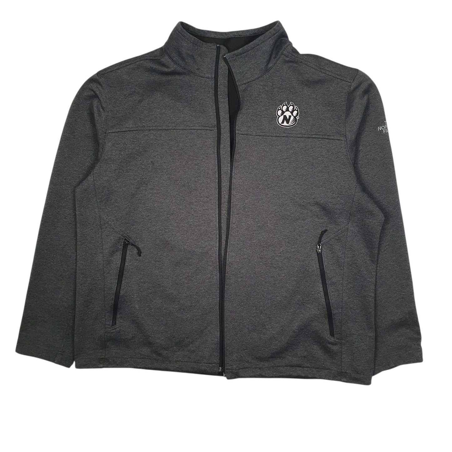 Mens Grey The North Face Softshell Full Zip Jumper