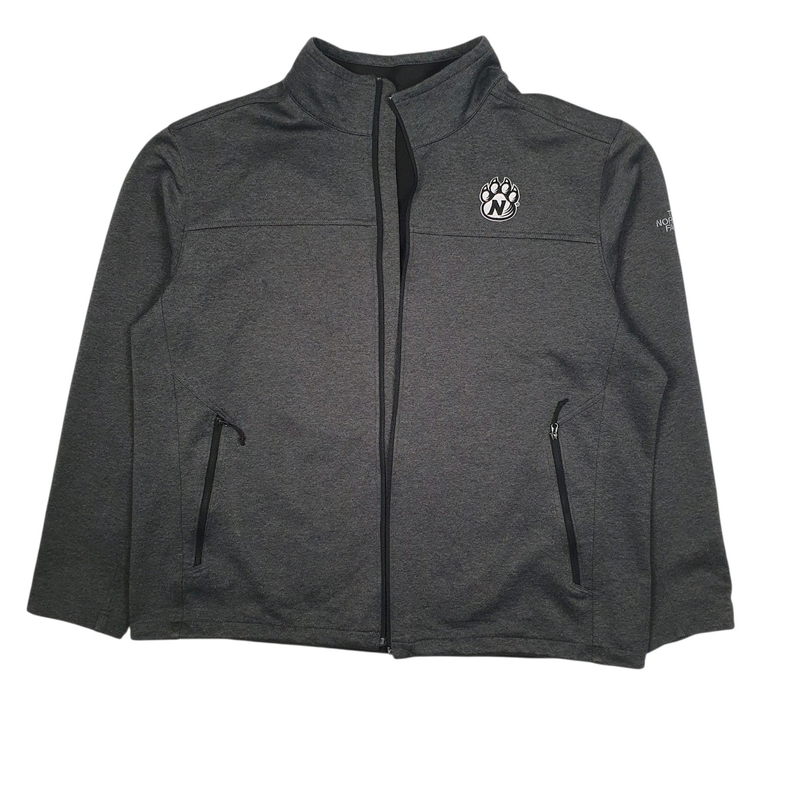 Mens Grey The North Face Softshell Full Zip Jumper