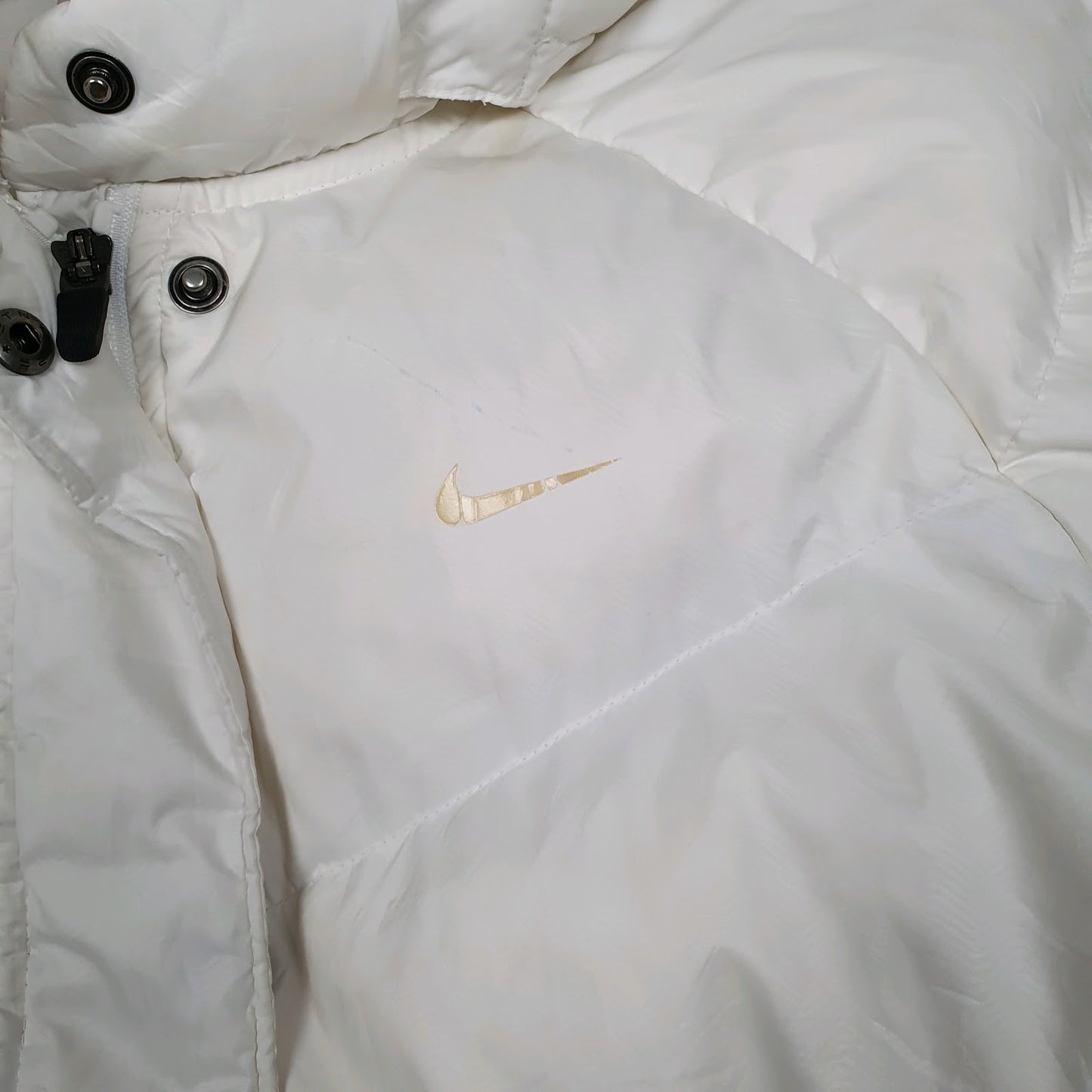 Womens White Nike Vintage 2000s Hoodie Coat