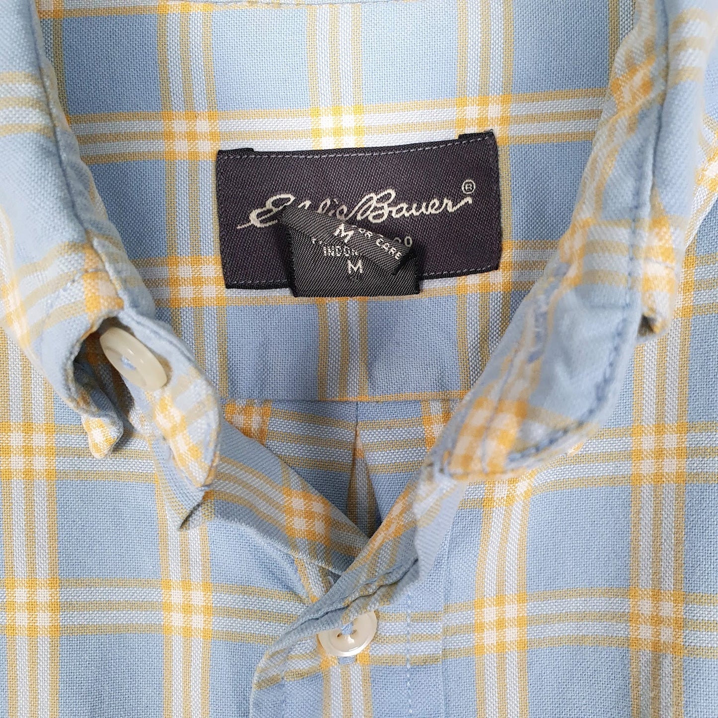 Mens Blue Eddie Bauer Vintage 00s  Shirt