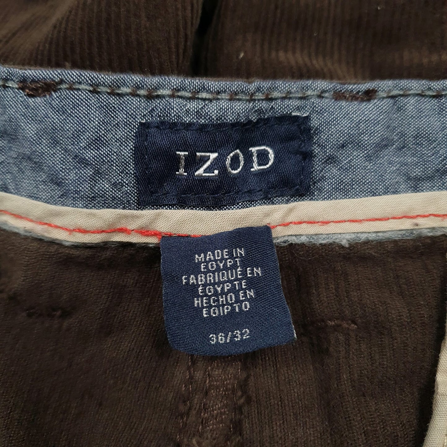 Mens Brown Izod   Trousers