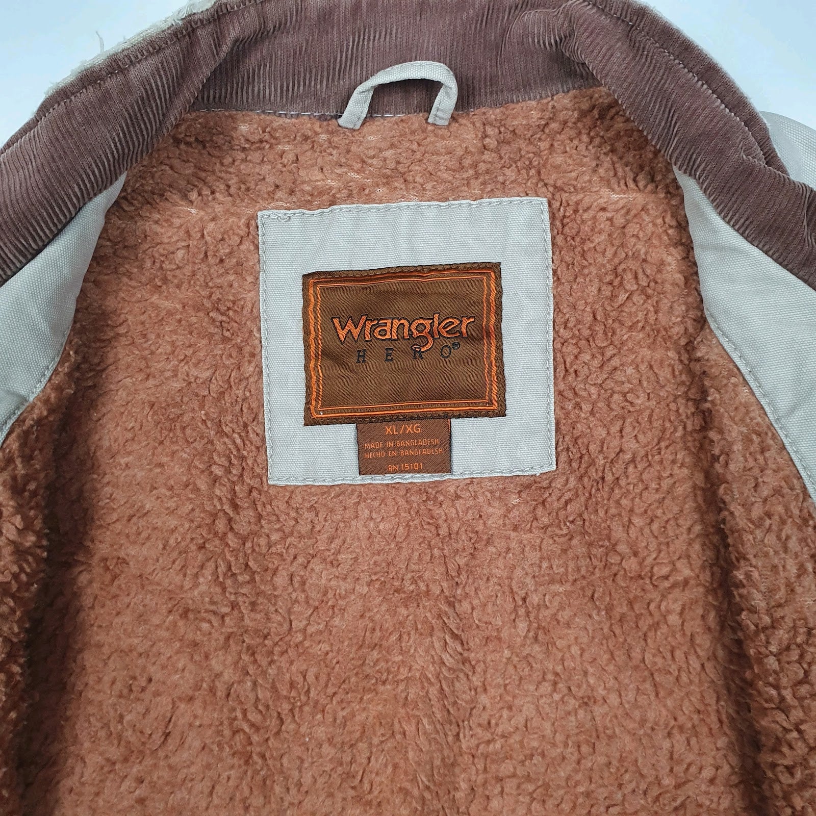 Mens Grey Wrangler Vintage 00s Vest Bodywarmer Sherpa Lined  Coat