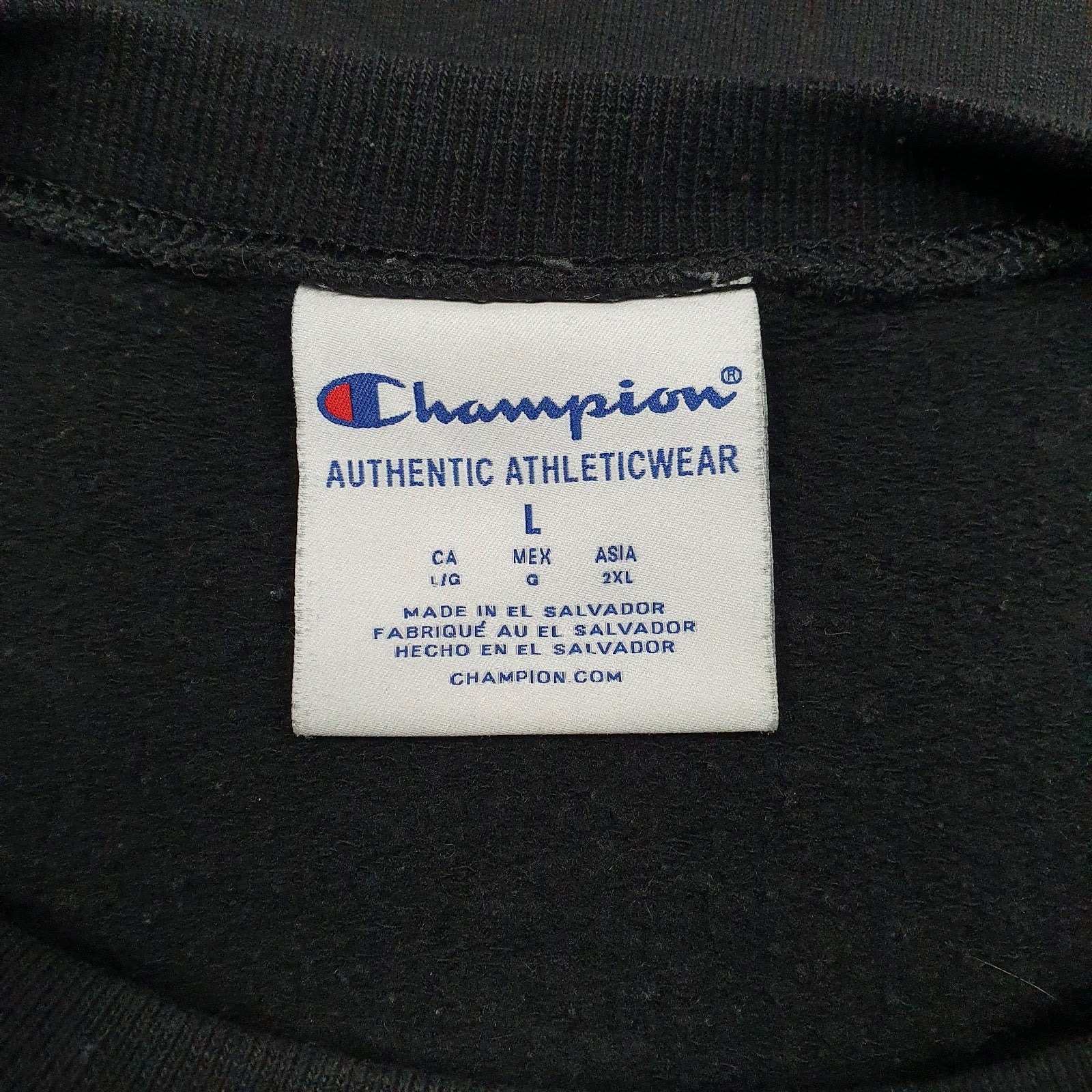 Mens Black Champion Eisenhower Eagles Crewneck Jumper