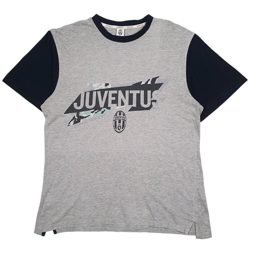Mens Grey Juventus Spellout Short Sleeve T Shirt