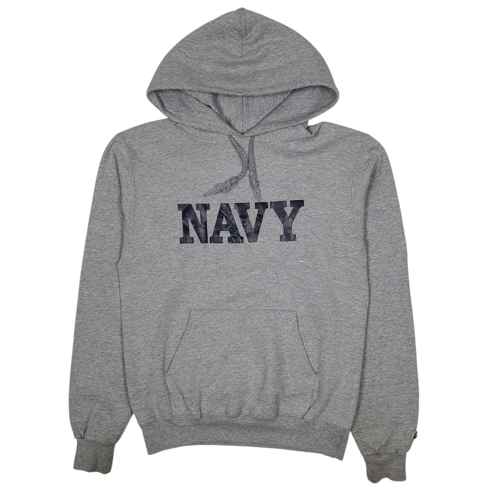 Mens Grey Champion Navy Hoodie Jumper