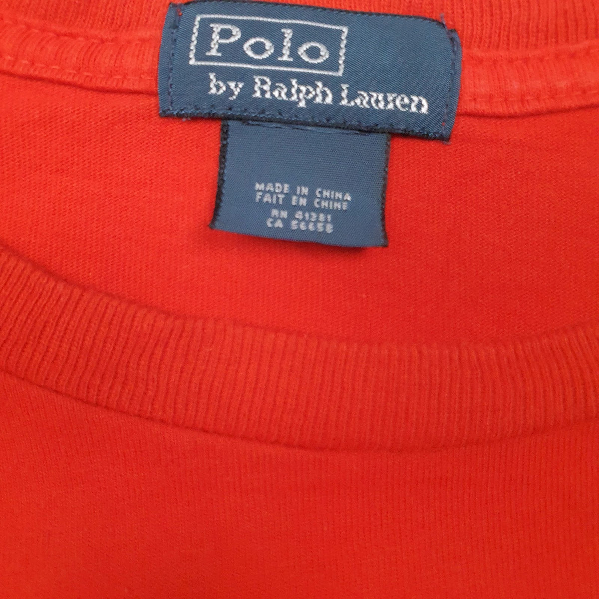 Mens Red Polo Ralph Lauren   T Shirt