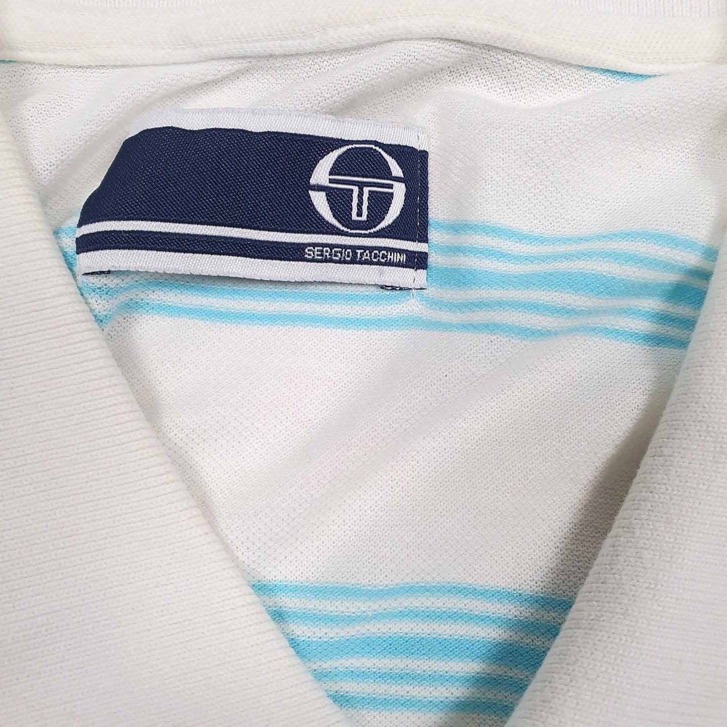 Mens White Sergio Tacchini   Polo Shirt