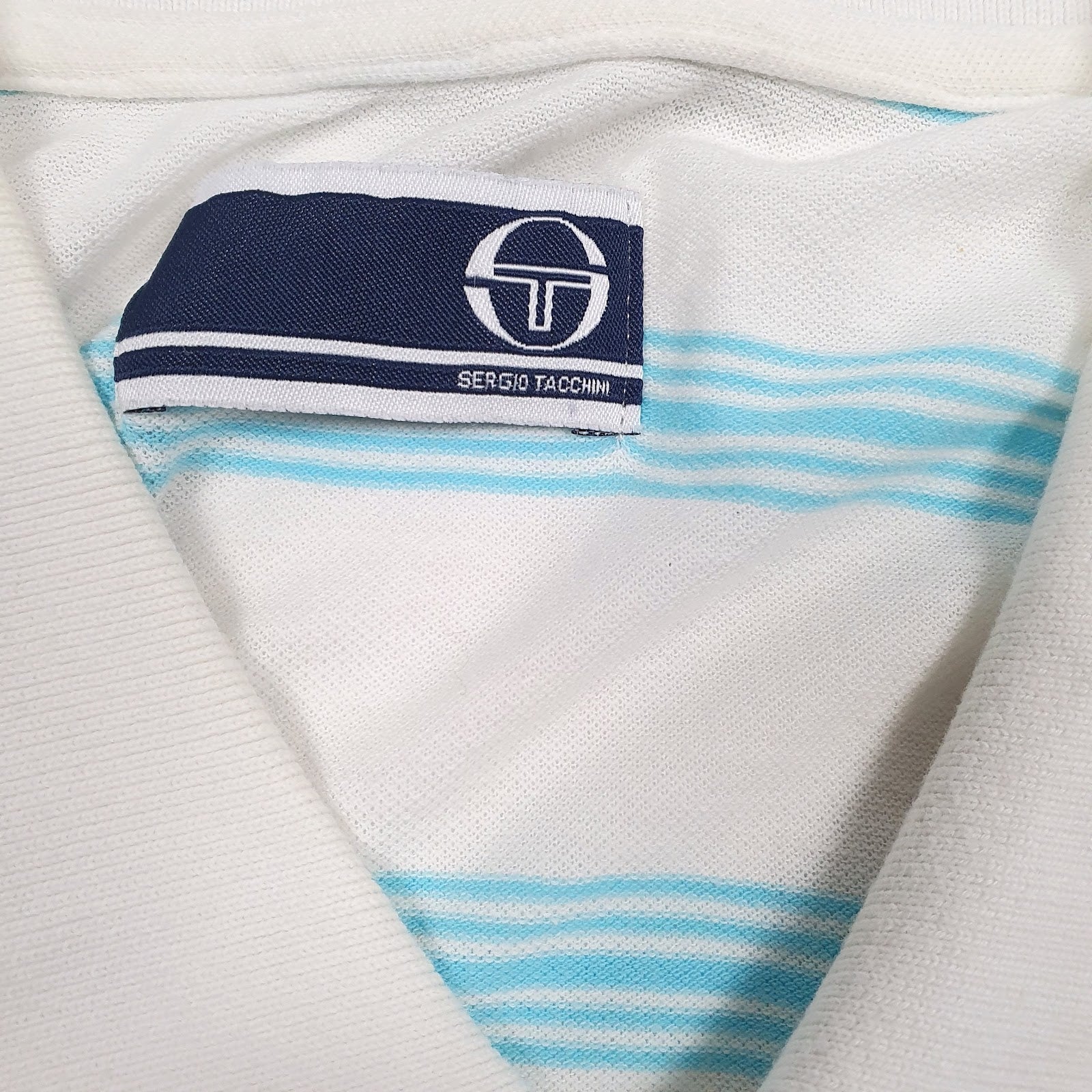 Mens White Sergio Tacchini   Polo Shirt