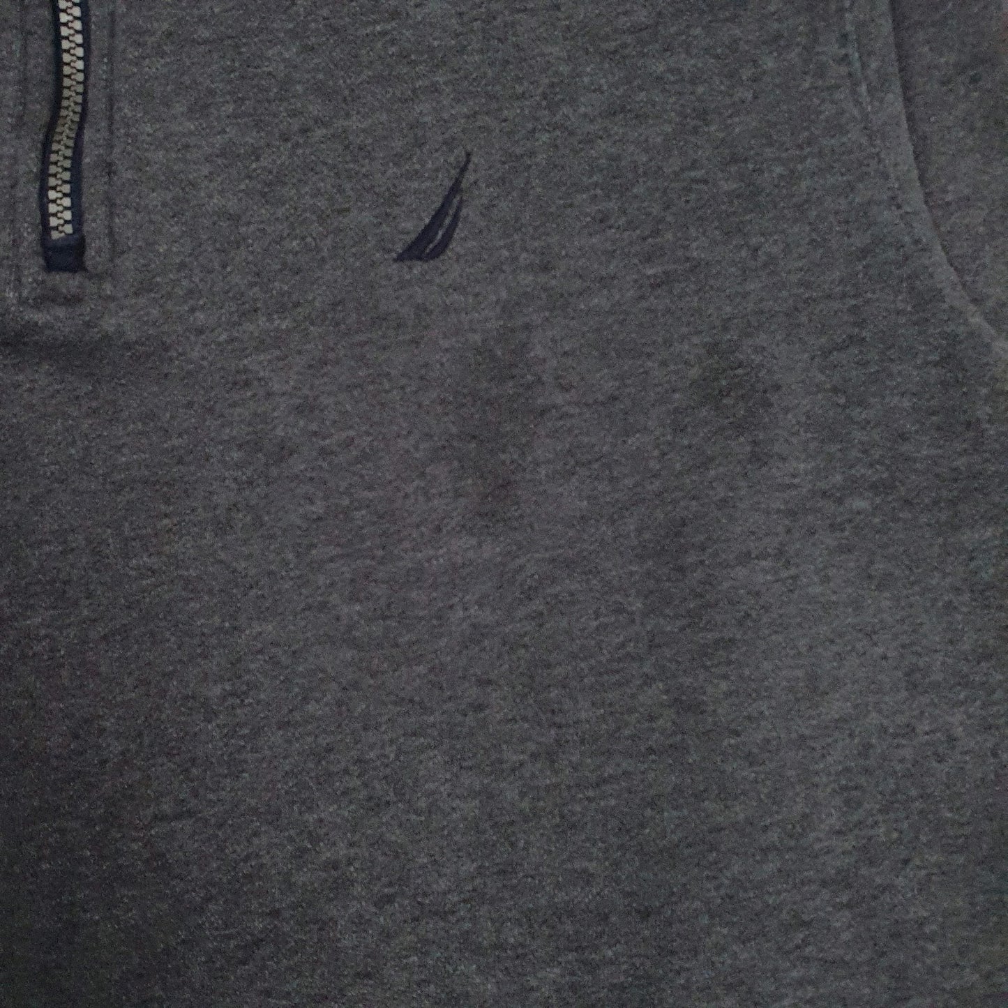 Mens Grey Nautica  Quarter Zip Jumper