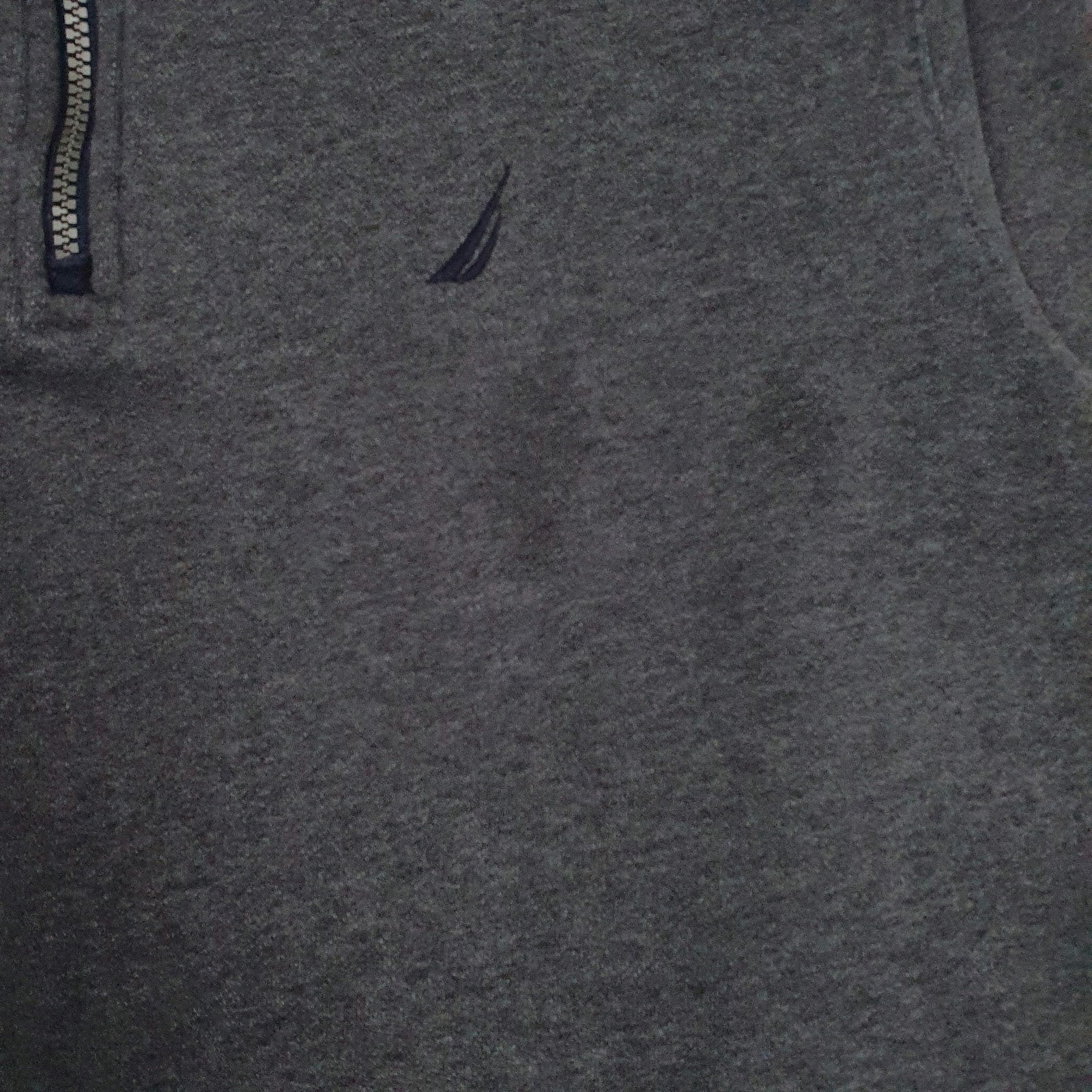 Mens Grey Nautica  Quarter Zip Jumper