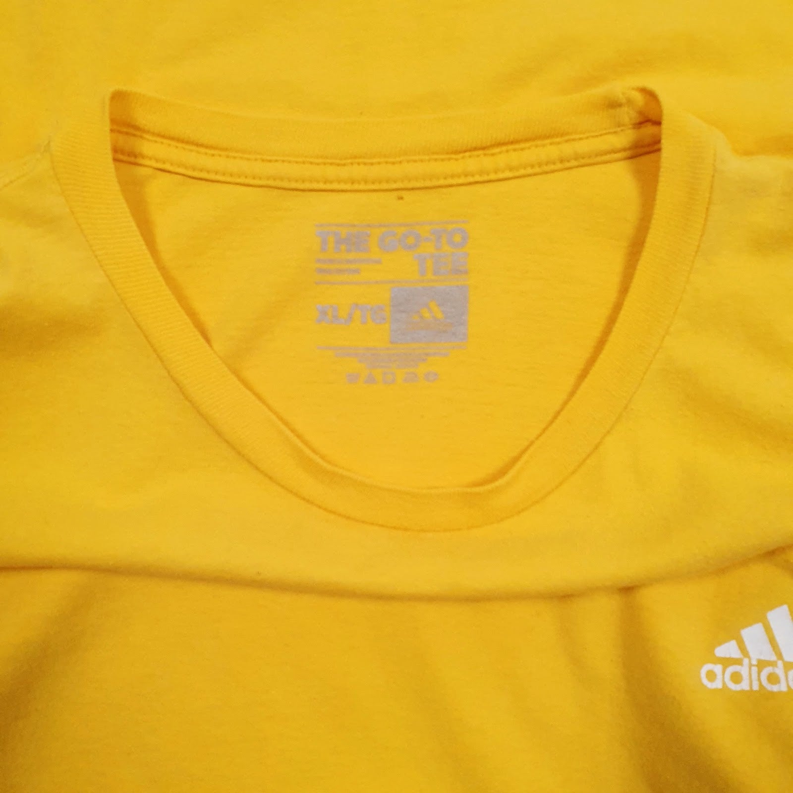 Mens Yellow Adidas  Hoodie T Shirt