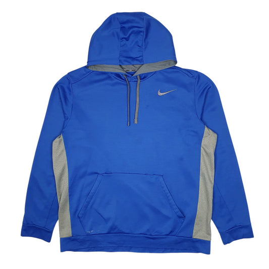 Mens Blue Nike Therma Fit Hoodie Jumper