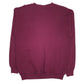 Mens Burgundy Tultex Graphic Vintage 90s Crewneck Jumper
