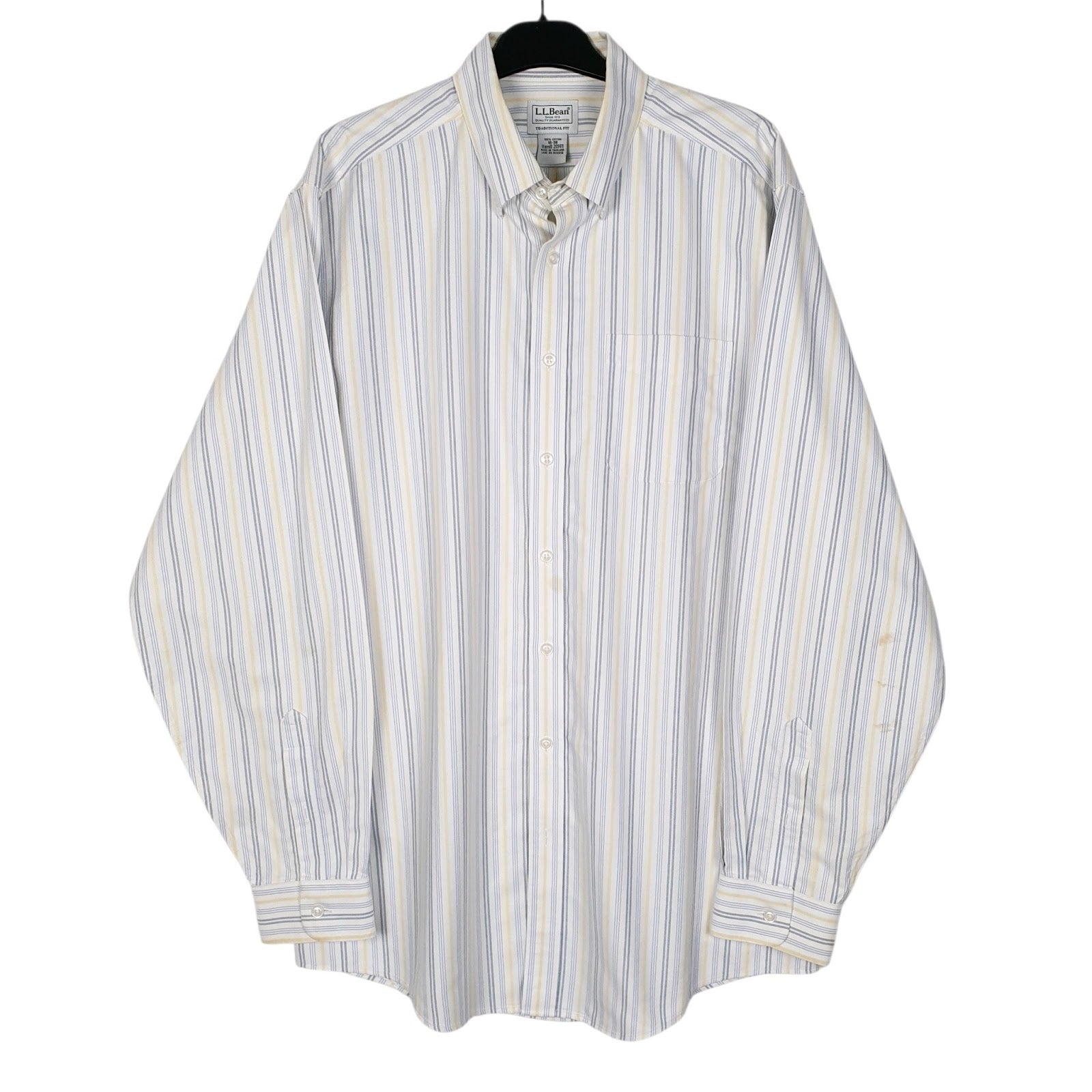 Mens Blue L.L.Bean  Long Sleeve Shirt