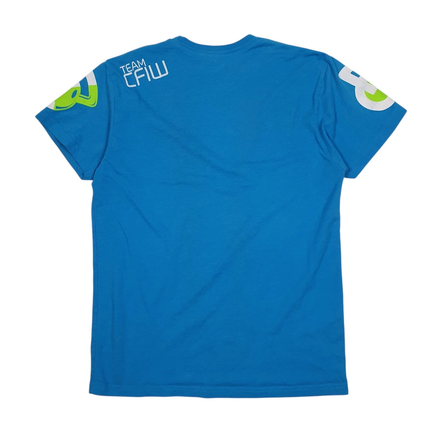 Mens Blue Next Level Team CFIW Iron Will  T Shirt