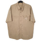 Mens Brown Carhartt Force Short Sleeve Shirt