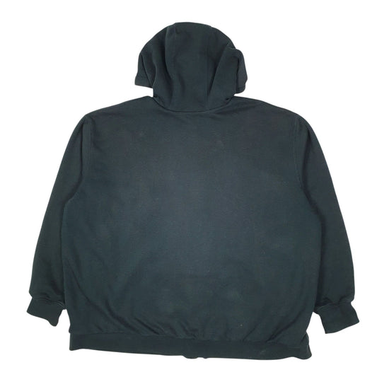 Mens Green Carhartt Thick Thermal Hoodie Full Zip Jumper