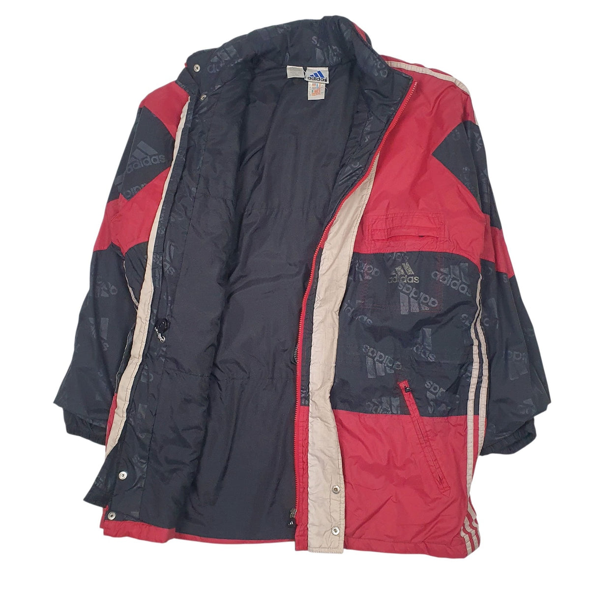 Mens Red Adidas Vintage 90s  Coat
