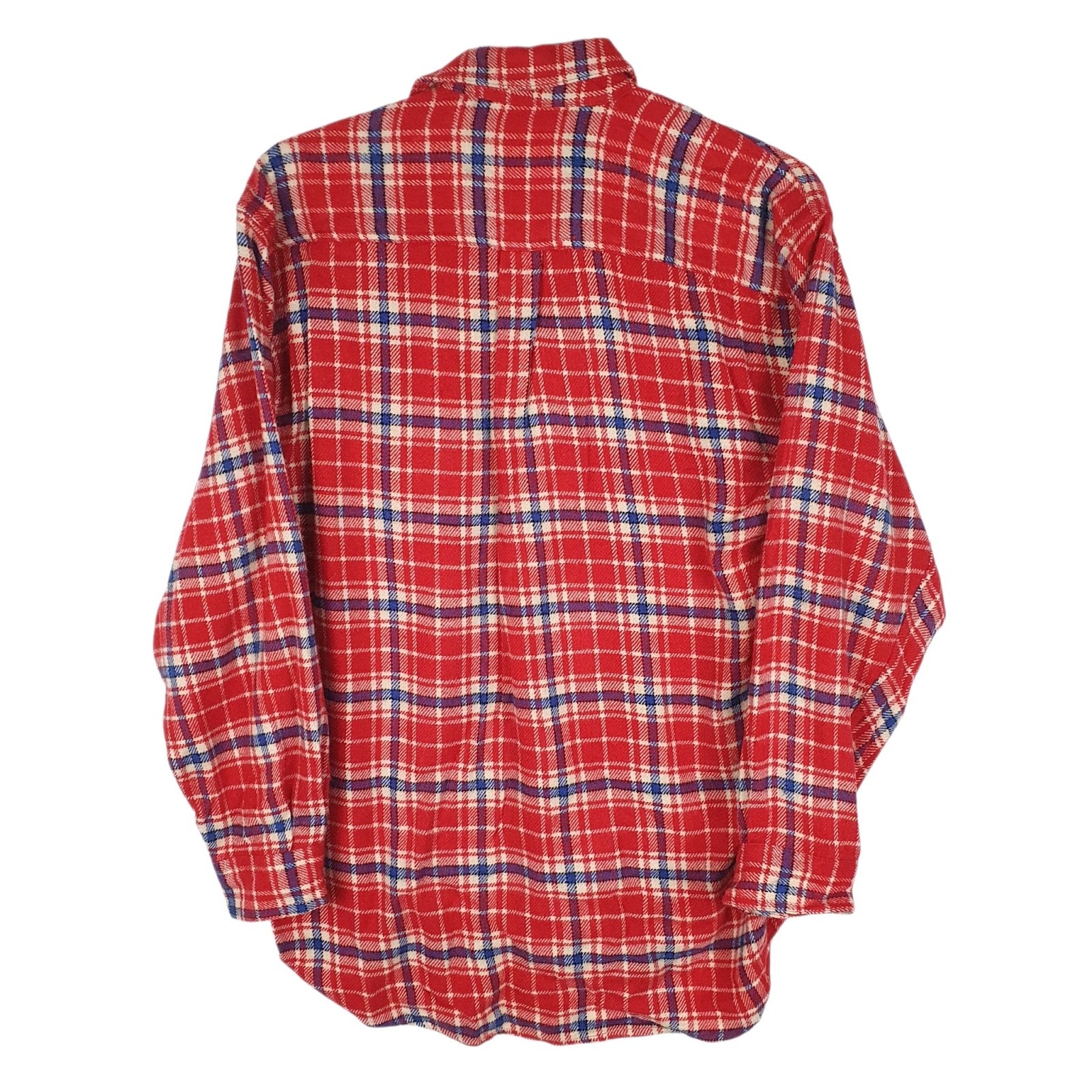 Mens Red Pepsi Cola Vintage Flannel  Shirt