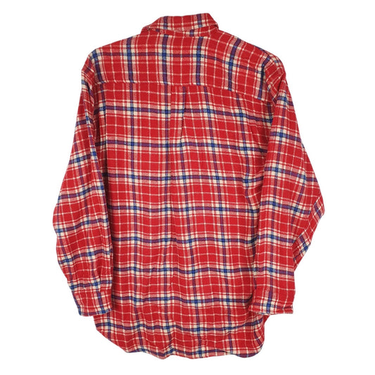 Mens Red Pepsi Cola Vintage Flannel  Shirt