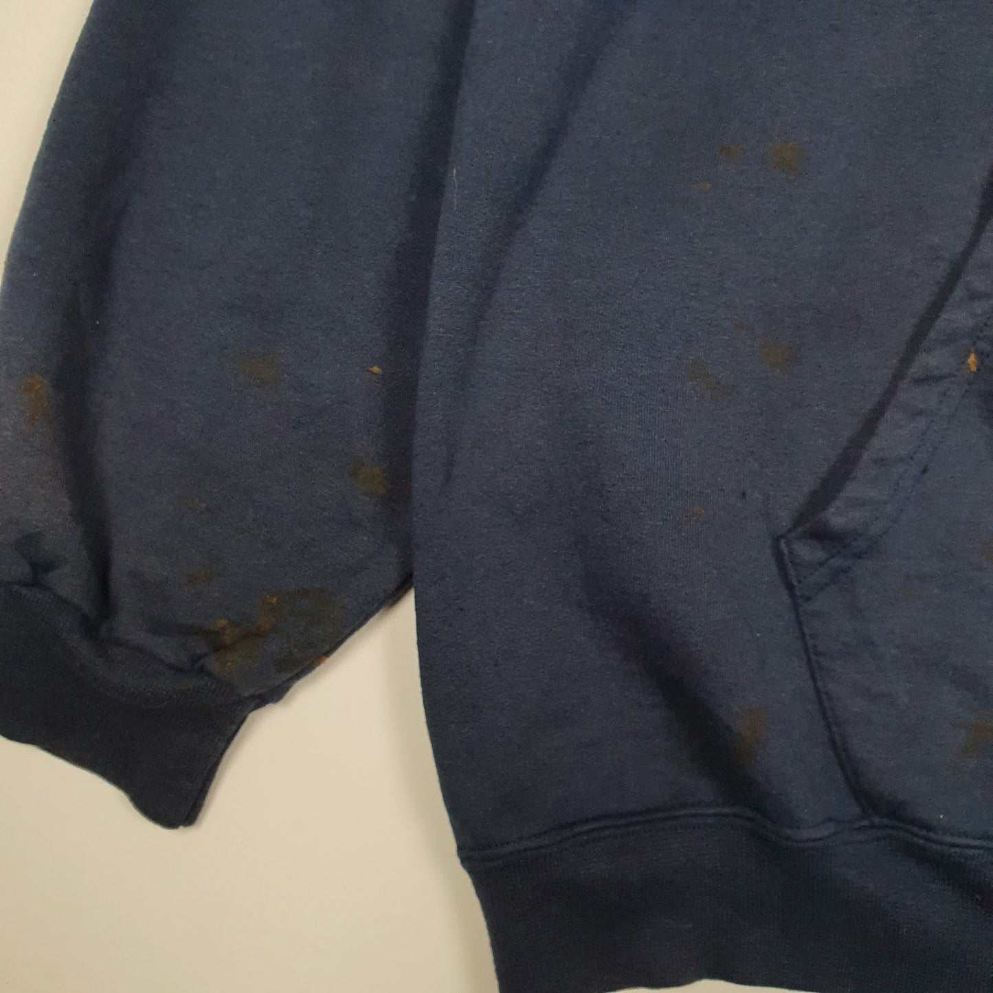 Mens Navy Champion Vintage 00s Hoodie Jumper