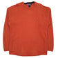 Mens Orange Ralph Lauren Vintage Knitwear Crewneck Jumper