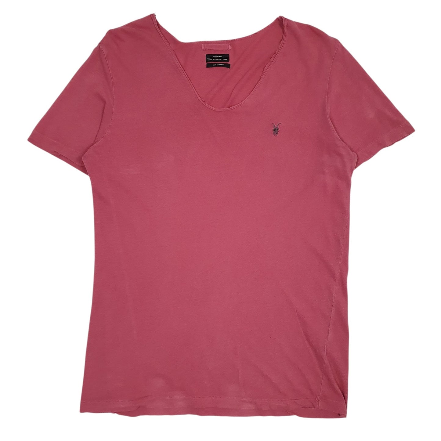 Mens Red All Saints  Short Sleeve T Shirt
