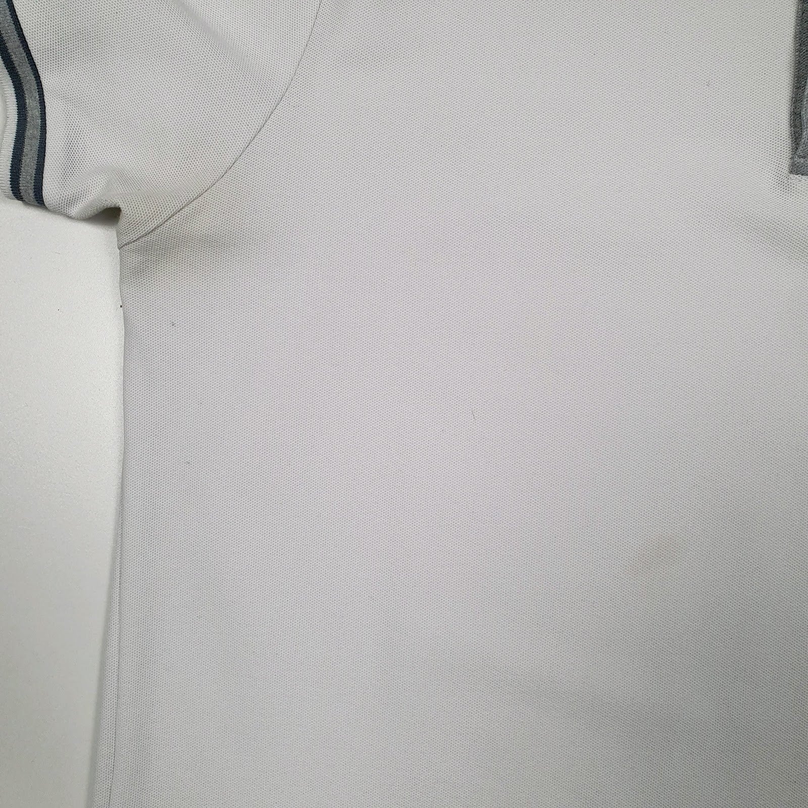 Mens White D-Rock  Cardigan Polo Shirt