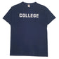 Mens Navy Fruit Of The Loom College Short Sleeve T Shirt