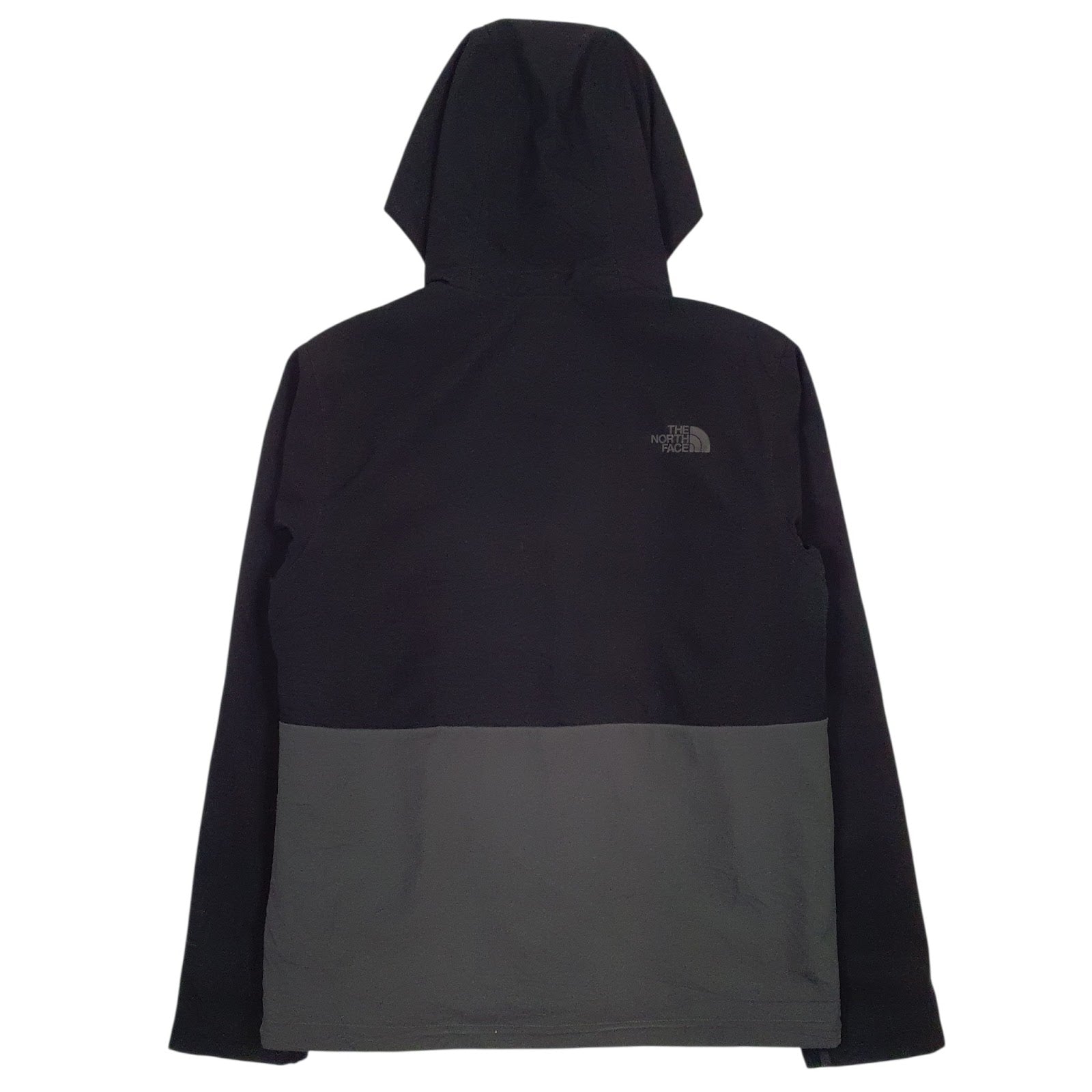 Mens Grey The North Face Padded Crewneck Coat