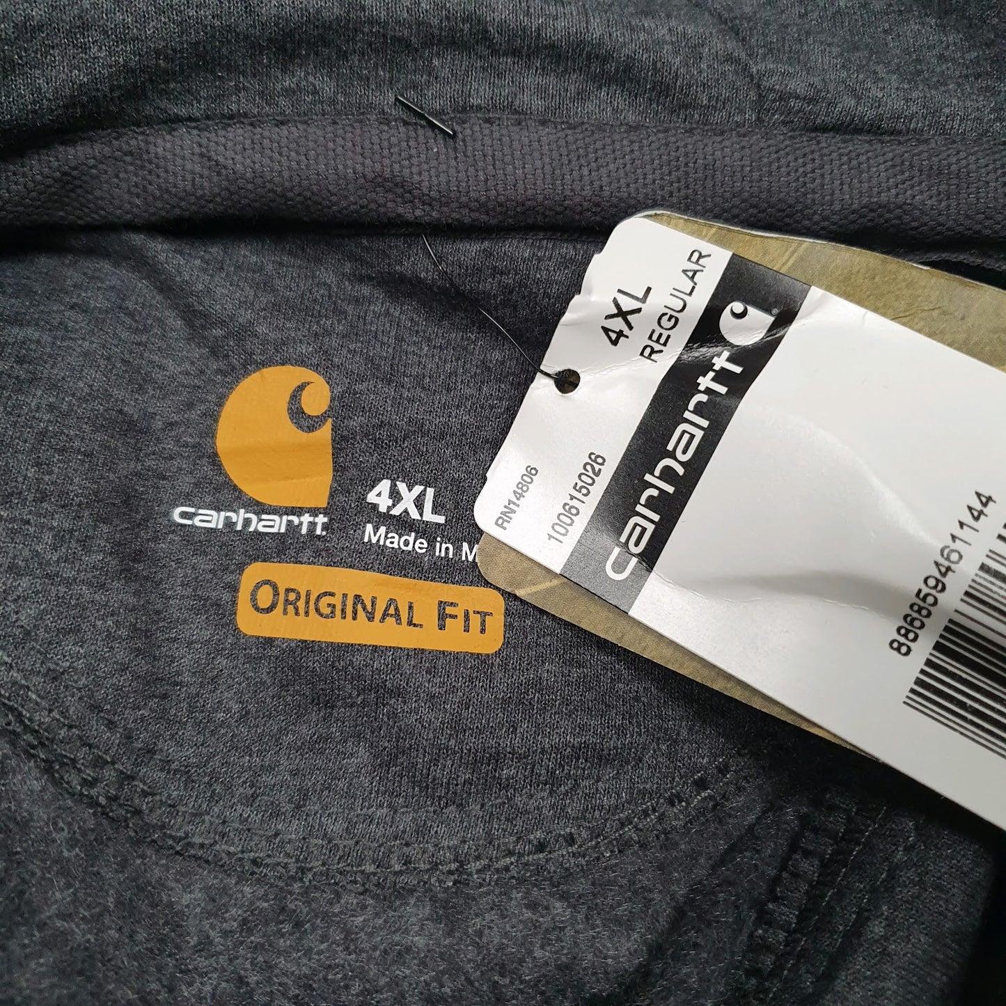 Mens Grey Carhartt  Hoodie Jumper