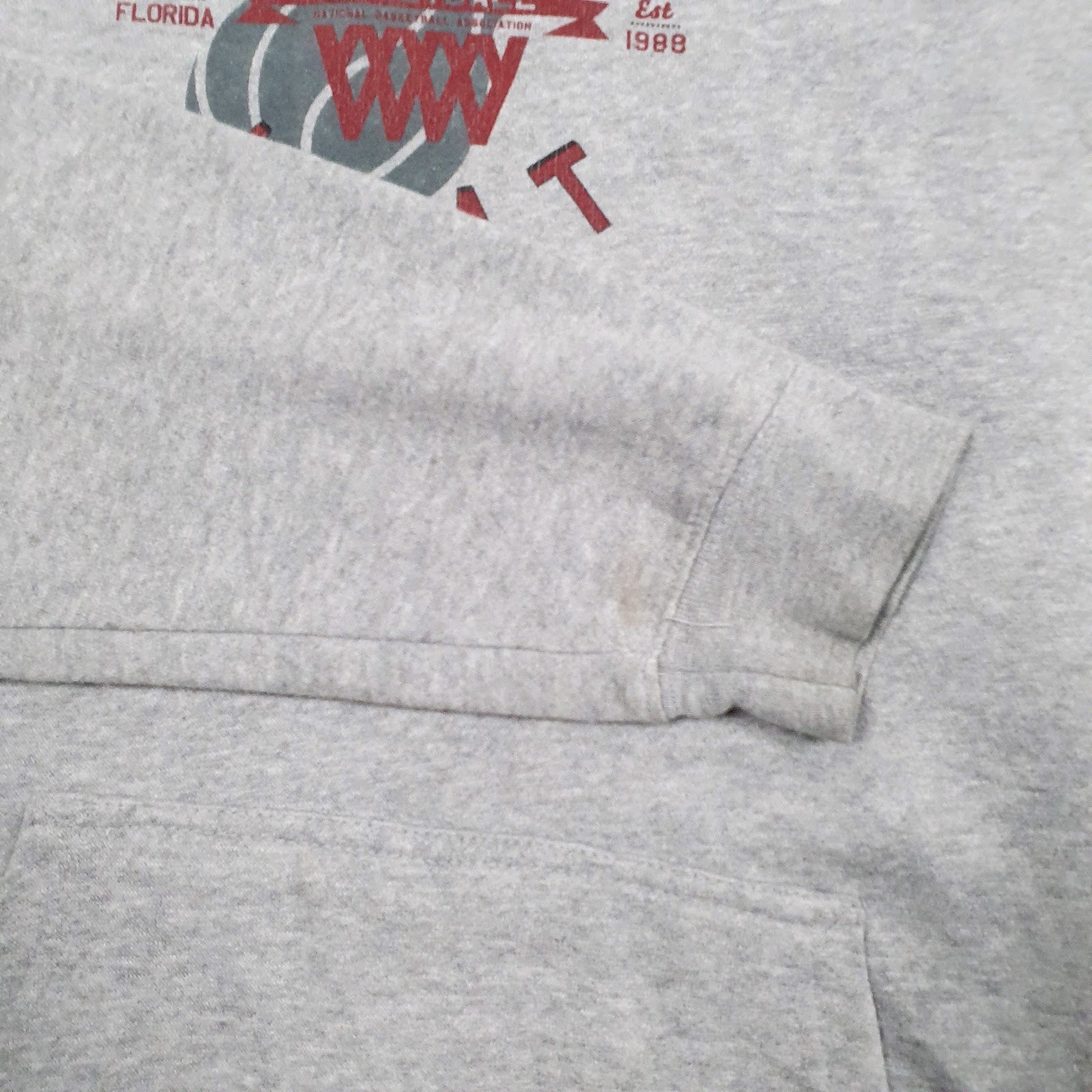 Mens Grey Adidas Miami Heat Hoodie Jumper