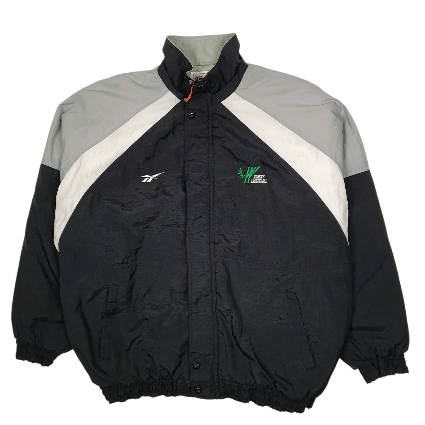 Mens Black Reebok Vintage 90s Windbreaker  Coat