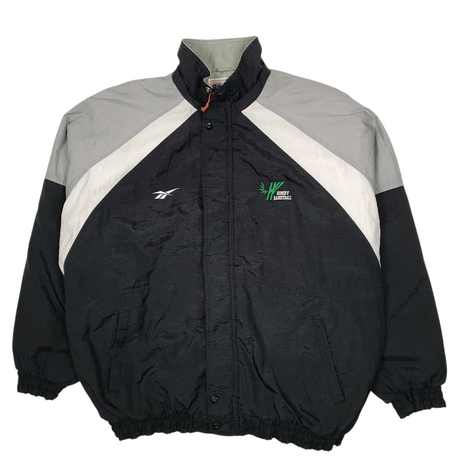 Mens Black Reebok Vintage 90s Windbreaker  Coat