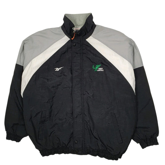 Mens Black Reebok Vintage 90s Windbreaker  Coat