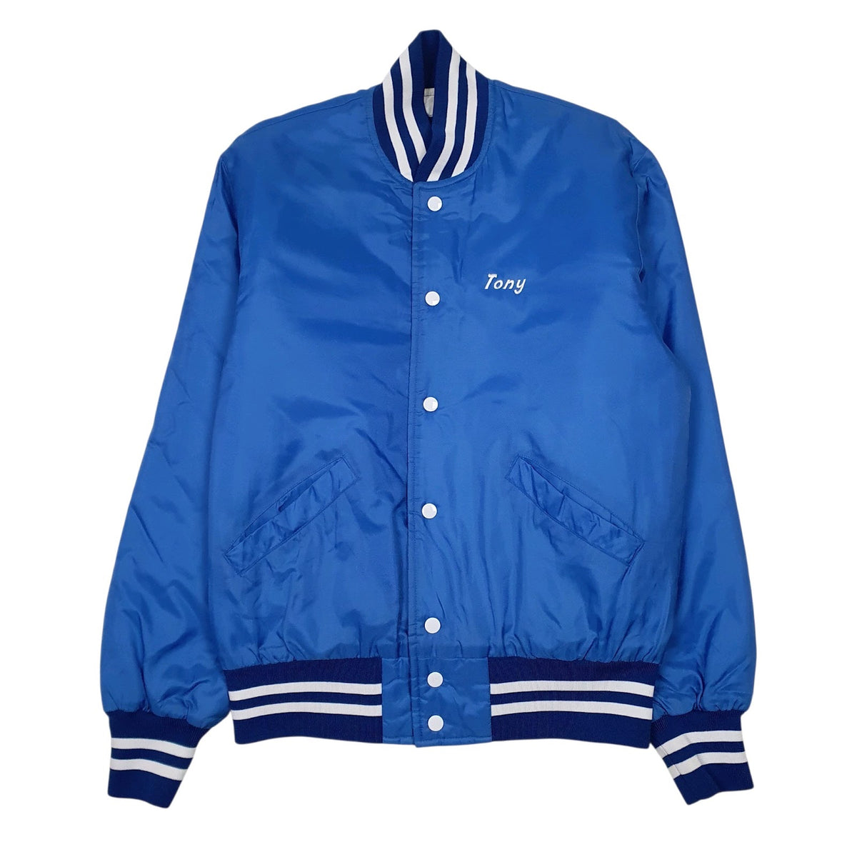 Mens Blue Holloway Vintage 90s JR. Icemen  Coat