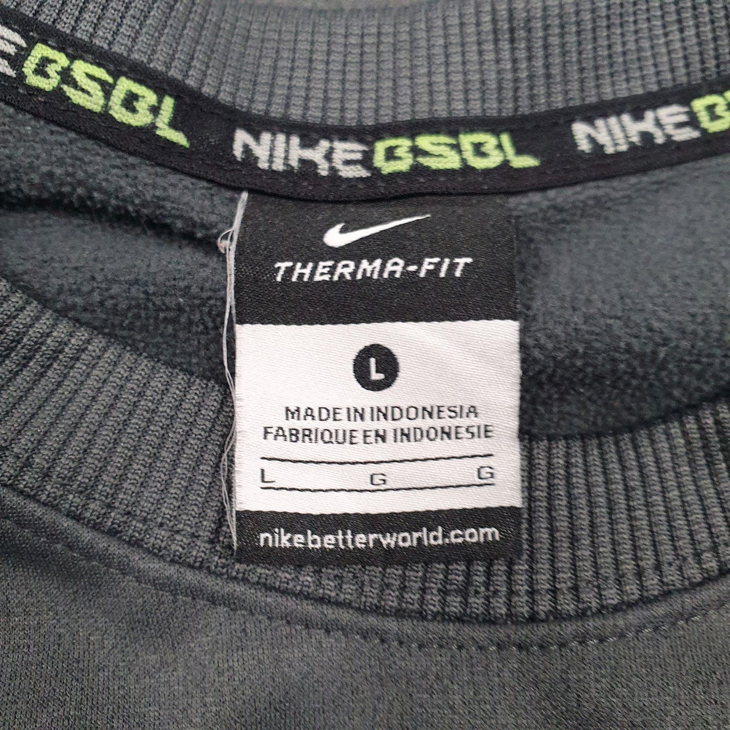 Mens Grey Nike Therma-Fit Warriors Softball Crewneck Jumper