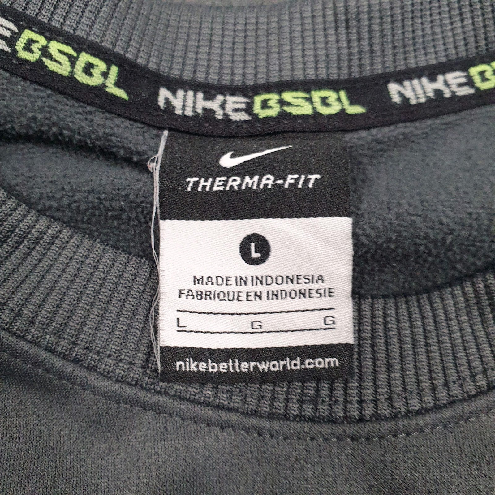 Mens Grey Nike Therma-Fit Warriors Softball Crewneck Jumper
