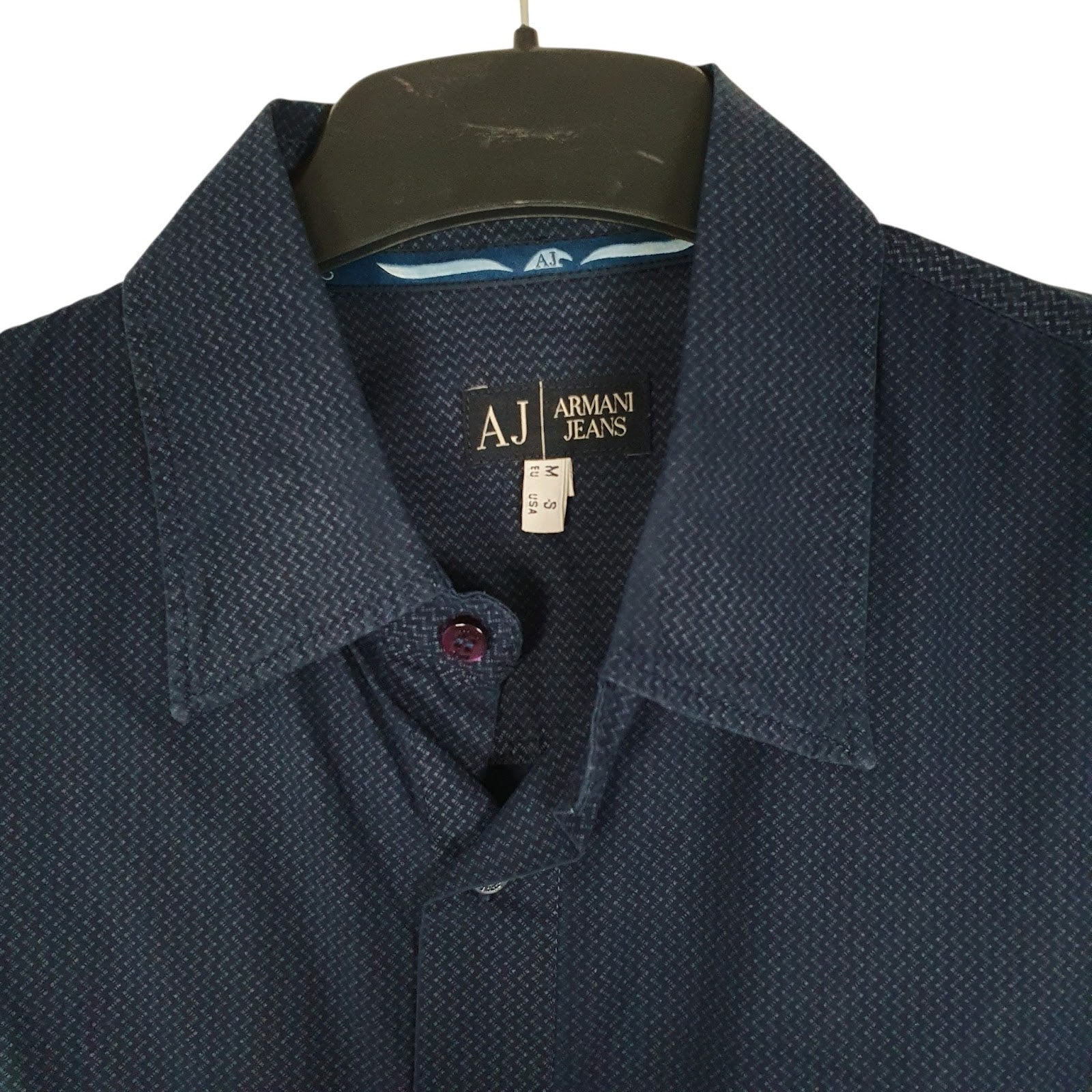 Mens Navy Armani   Shirt