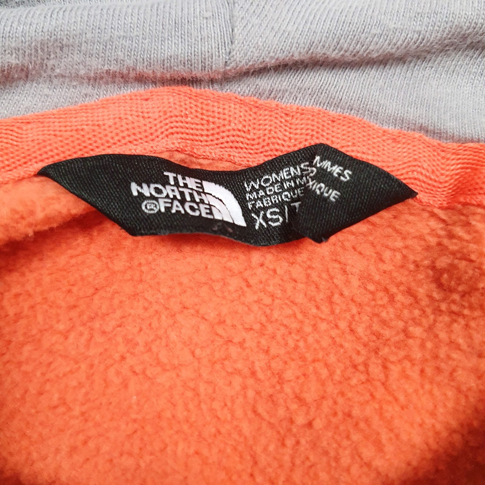 Womens Orange The North Face Spellout Hoodie Jumper