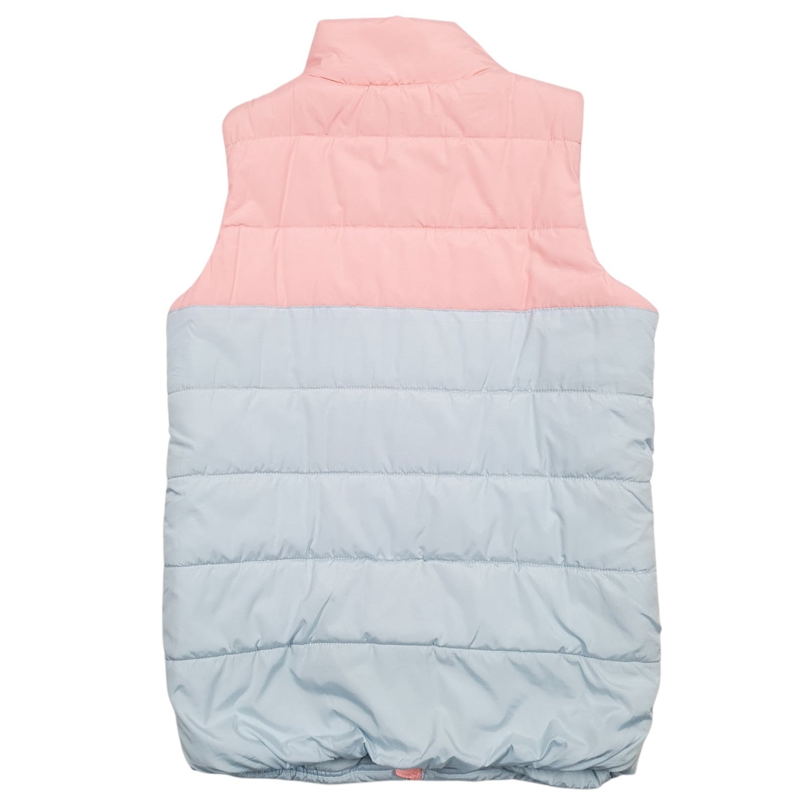 Womens Blue Puma Puffer Crewneck Coat