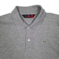 Mens Grey Kappa  Hoodie Polo Shirt